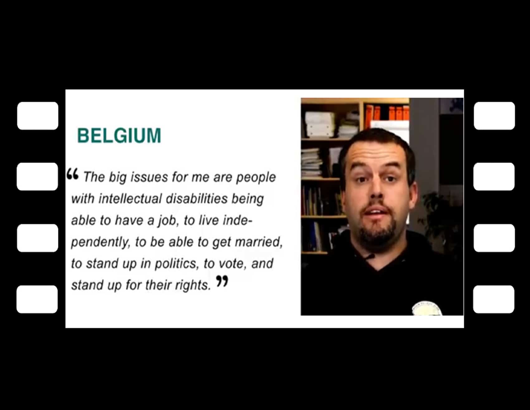 Button for Self Advocacy around the world Videos