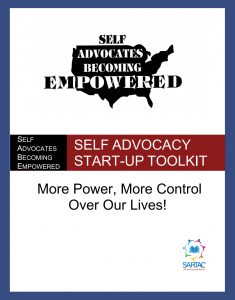 Button for self advocacy start up kit